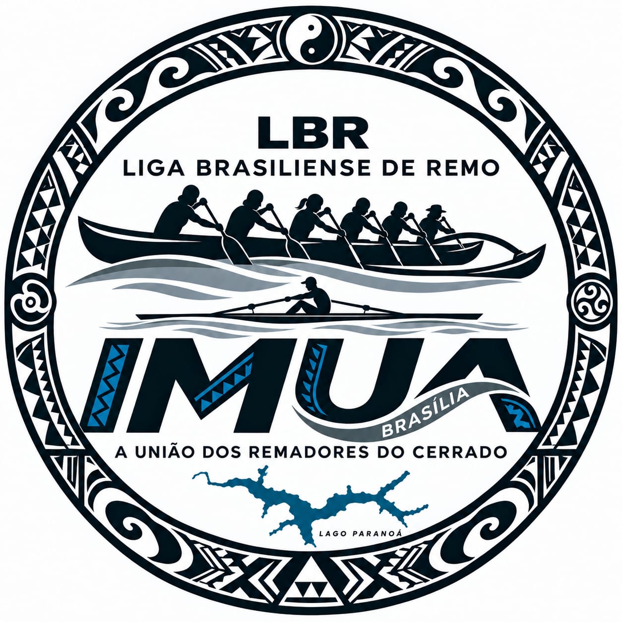 Logomarca oficial do IMUA Brasília — Liga Brasiliense de Remo